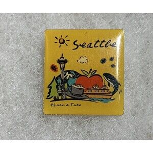 Seattle Art Pin , Enamel Lapel Pin